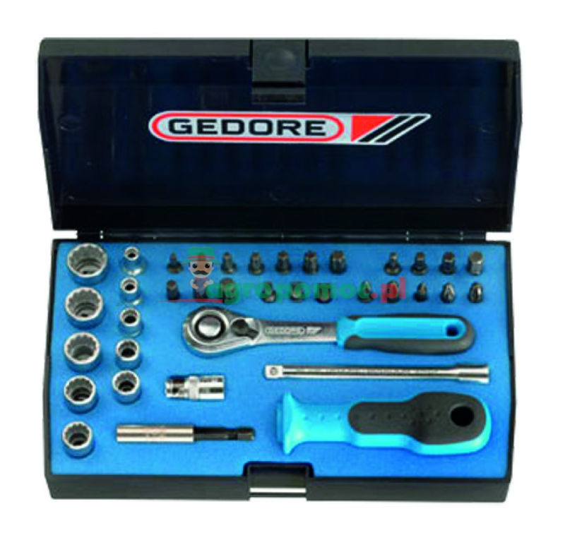 GEDORE socket set 1/4" | D 20 KMU-20 | zdjęcie nr 1