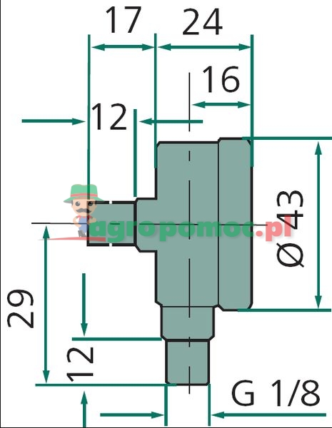 IKRON Pressure gauge | zdjęcie nr 1