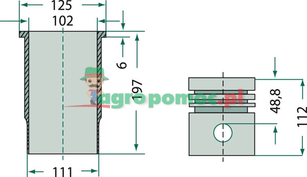 KS Kolben und Buchsen Piston set complete | zdjęcie nr 1