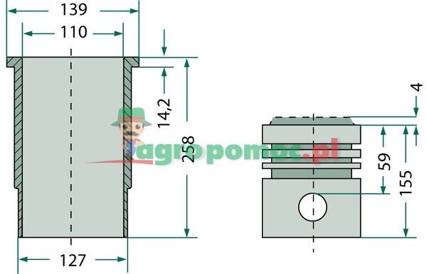 KS Piston set complete | zdjęcie nr 1