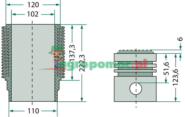 KS Piston set complete | 02929981, 02925625 | zdjęcie nr 1