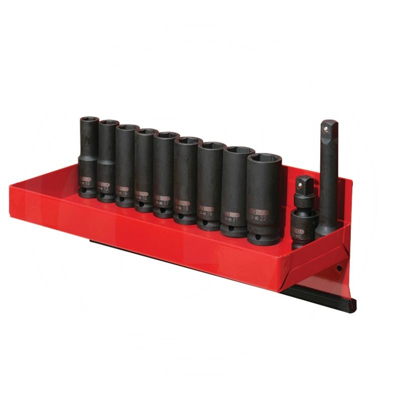 KS Tools 1/2" hexagon impact socket set, long, 13-pcs., 12-22mm | zdjęcie nr 1