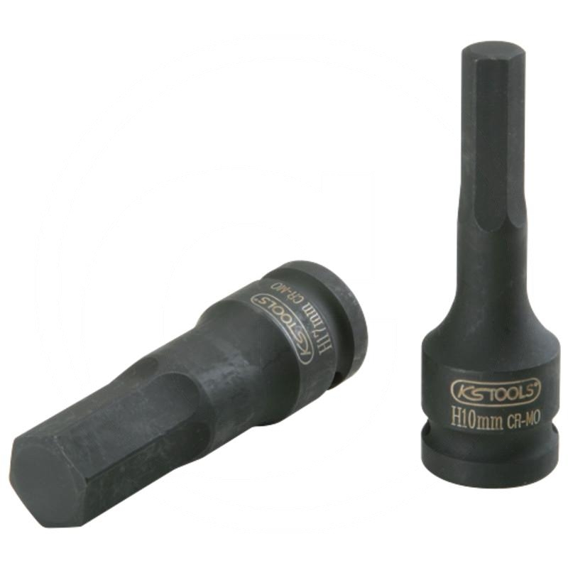 KS Tools 1/2" impact-bit socket for Allen-head bolts, long, 12mm | zdjęcie nr 1