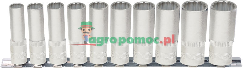 KS Tools 12 point socket set, long, 10pcs, 1/2" | zdjęcie nr 1