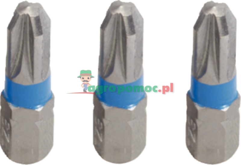KS Tools 1/4" CHROME+ bit, colour coded, 3pcs PZ1 | zdjęcie nr 1