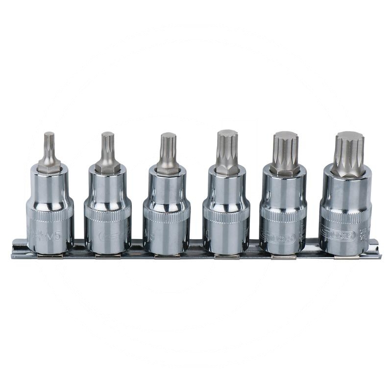 KS Tools 1/4" CHROME+ XZN spline bit socket set | zdjęcie nr 1
