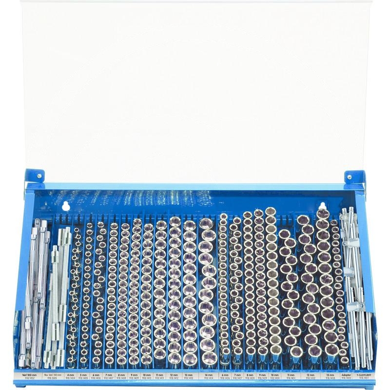 KS Tools 1/4"CHROMEplus®Bit socket display,379pcs | zdjęcie nr 1