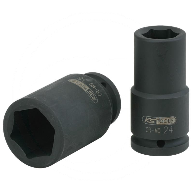 KS Tools 3/4" hexagon impact socket, long, 19mm | zdjęcie nr 1