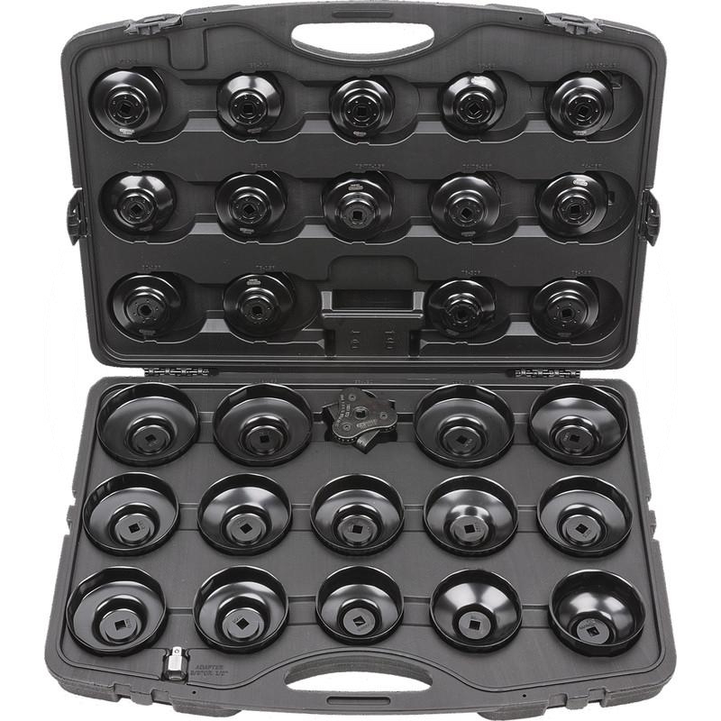 KS Tools 3/8" oil filter socket set, cup, 30pcs | zdjęcie nr 1