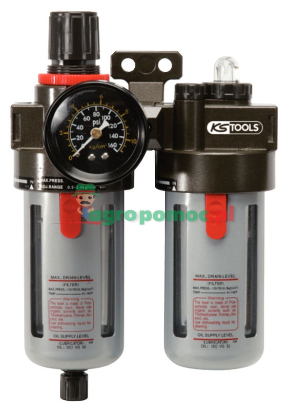 KS Tools 3/8" pneumatic maintenance unit, 0,5-12 bar | zdjęcie nr 1