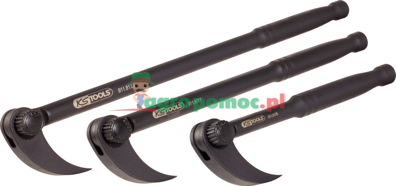 KS Tools Adjustable joint roll head pry bar set | zdjęcie nr 1