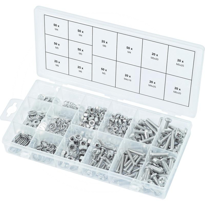 KS Tools Ball head machine screws assortment, metric, 300 pcs | zdjęcie nr 1
