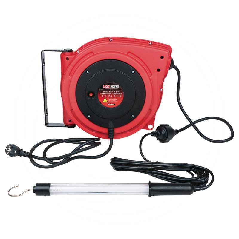 KS Tools Basic workshop inspection light, 8 Watt with cable reel | zdjęcie nr 1
