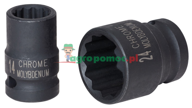 KS Tools Bi hex impact socket, 1/2", 24mm | zdjęcie nr 1