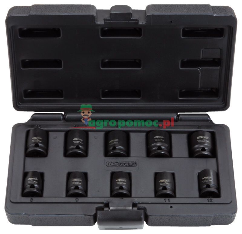 KS Tools Bi hex impact socket set, 10pcs, 3/8" | zdjęcie nr 1