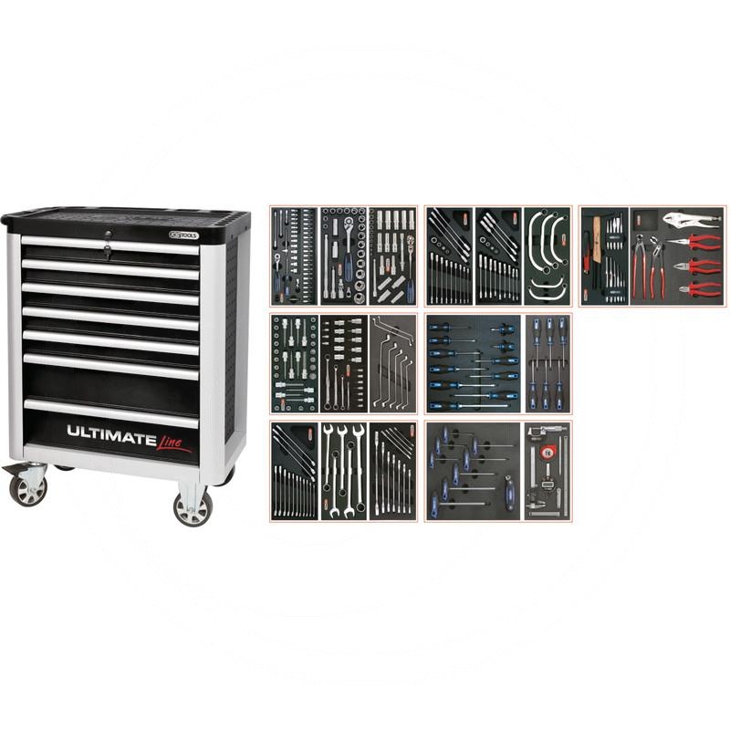 KS Tools Black ULTIMATE tool cabinet set, 282pcs | zdjęcie nr 1
