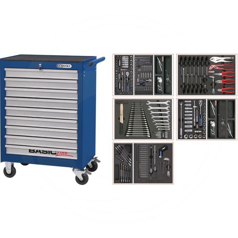 KS Tools Blue BASIC tool cabinet set, 311pcs | zdjęcie nr 1