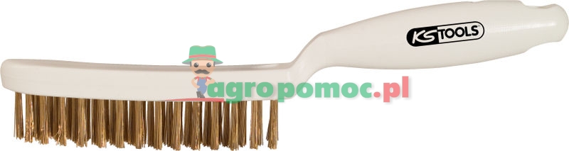KS Tools Brass wire brush, 3 rows, 285mm | zdjęcie nr 1