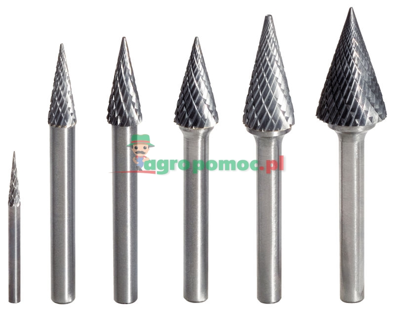 KS Tools carbide rotary burrs SKM pointed cone | zdjęcie nr 1