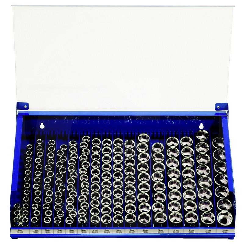 KS Tools CHROME+ bit socket display, 170pcs, 3/8" | zdjęcie nr 1