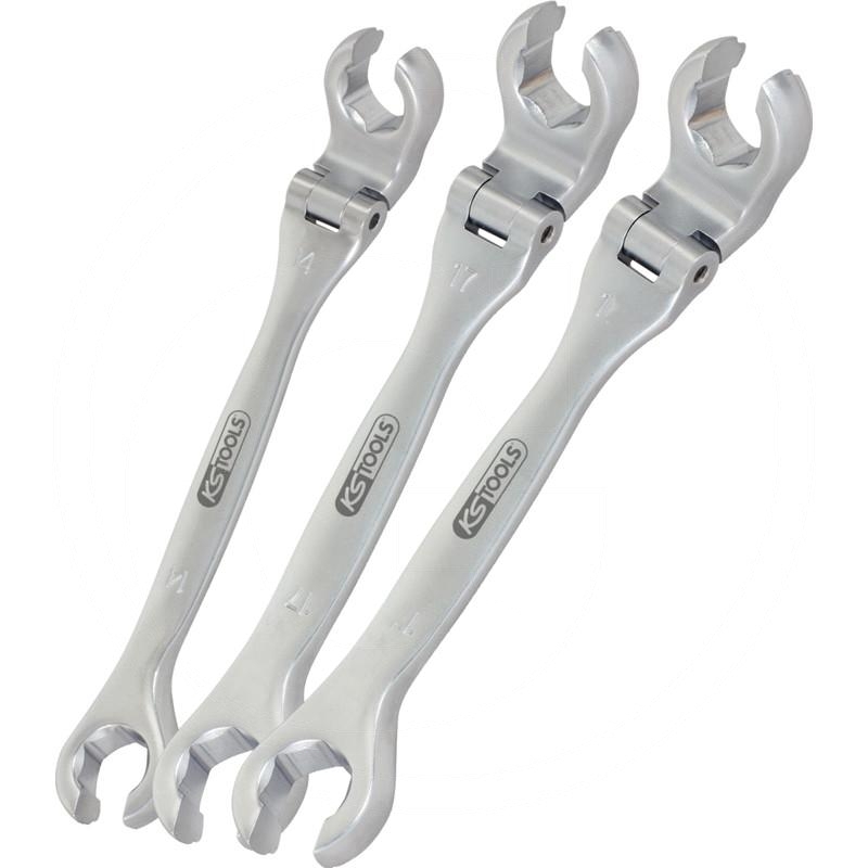 KS Tools CHROME+ flex head flare nut spanner set | zdjęcie nr 1