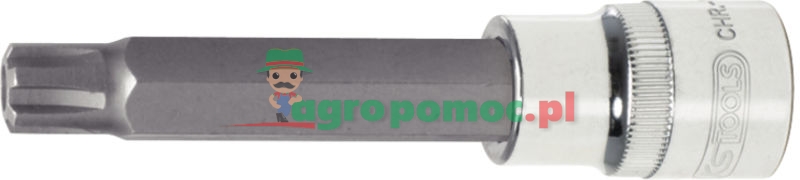 KS Tools CHROME+ RIBE bit socket, 1/2", 110mm,M5 | zdjęcie nr 1