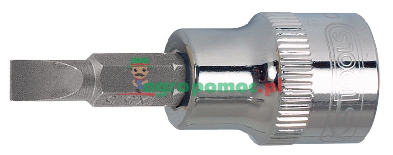 KS Tools CHROME+ slot bit socket, 1/4", 7mm | zdjęcie nr 1
