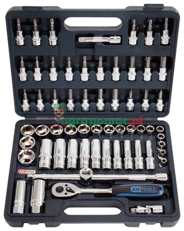 KS Tools CHROME+ socket set, 61pcs, 3/8" | zdjęcie nr 1