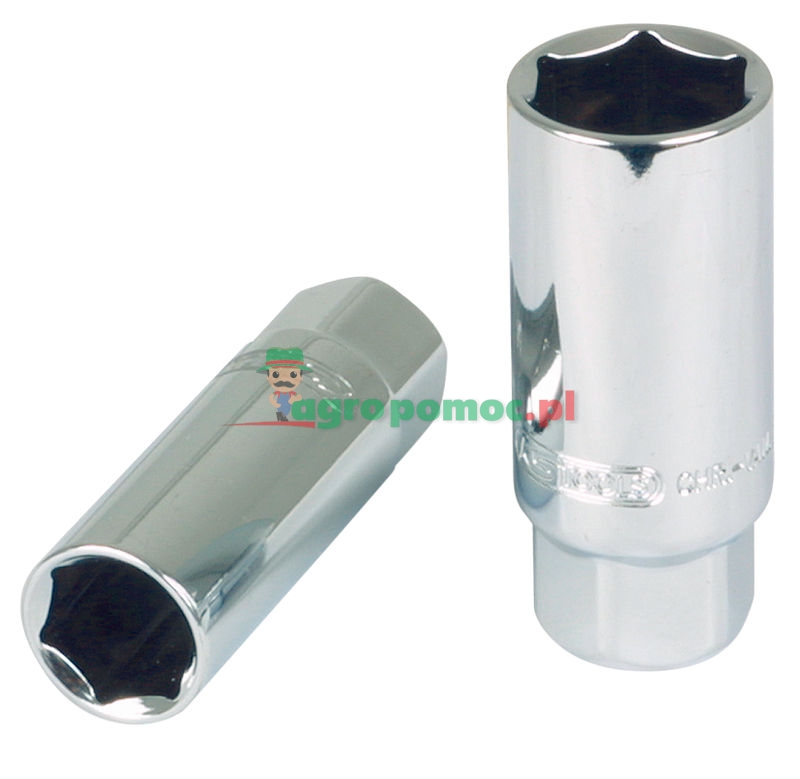 KS Tools CHROME+ spark plug socket, 1/2", 21mm | zdjęcie nr 1
