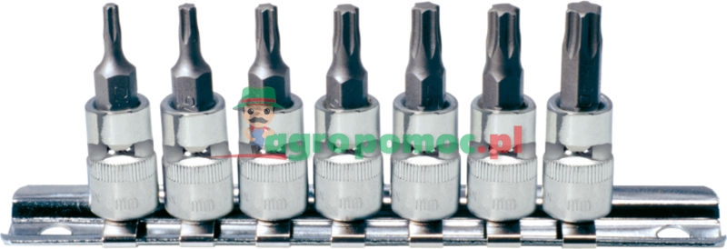 KS Tools CHROME+ TX bit socket set, 7pcs, 1/4" | zdjęcie nr 1