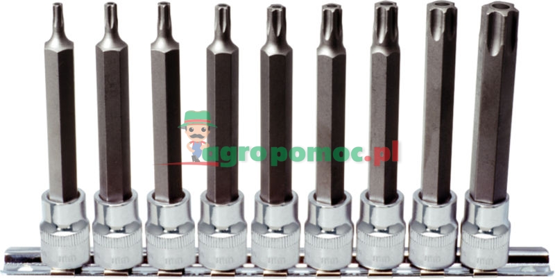 KS Tools CHROME+ TX bit socket set long,9pcs,3/8" | zdjęcie nr 1