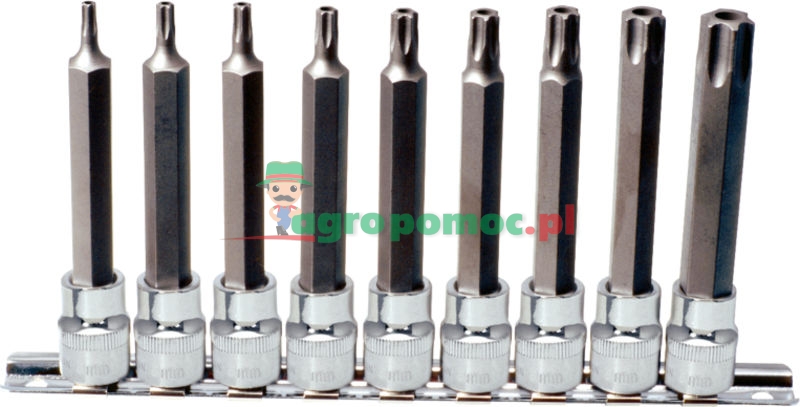 KS Tools CHROME+ TX bit sockets set, 9pcs, 1/2" | zdjęcie nr 1