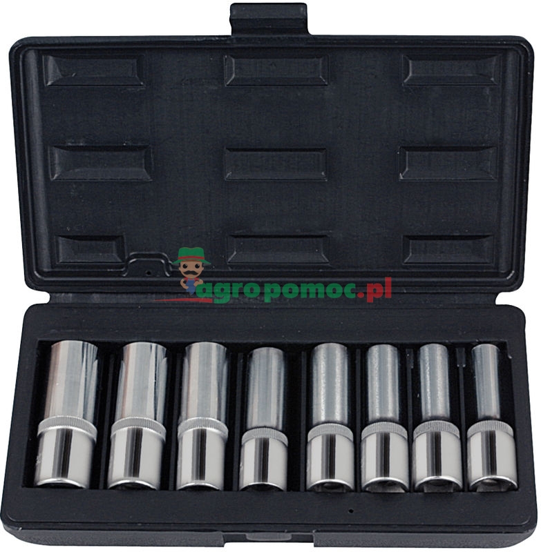 KS Tools CHROME+ TX socket set deep, 8pcs, 1/2" | zdjęcie nr 1