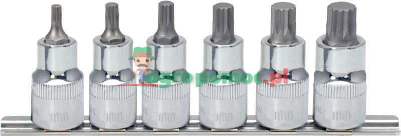 KS Tools CHROME+ XZN bit socket set, 6pcs, 1/2" | zdjęcie nr 1