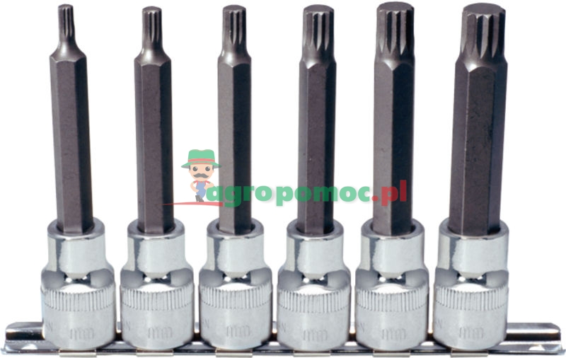 KS Tools CHROME+ XZN bit socket set long, 6pcs | zdjęcie nr 1