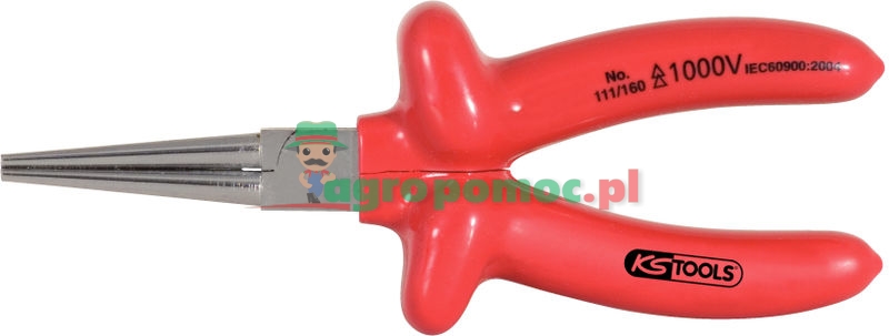 KS Tools CLASSIC 1000V long nose plier, 160mm | zdjęcie nr 1