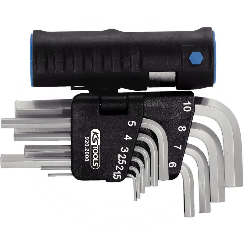 KS Tools CLASSIC 3 in 1 key wrench set hex, 10pcs | zdjęcie nr 1