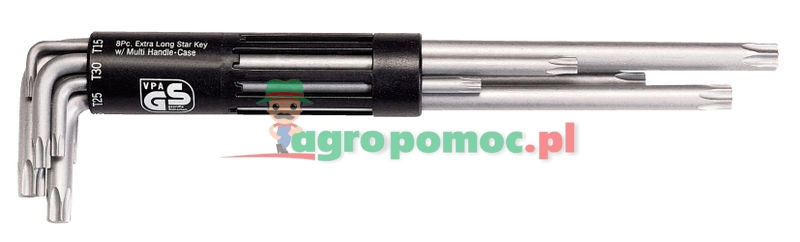 KS Tools CLASSIC 3 in 1 TX hex key set, extra long, 8 pcs., T10-T50 | zdjęcie nr 1