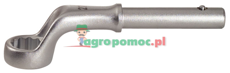 KS Tools CLASSIC offset single ring spanner, 80mm | zdjęcie nr 1