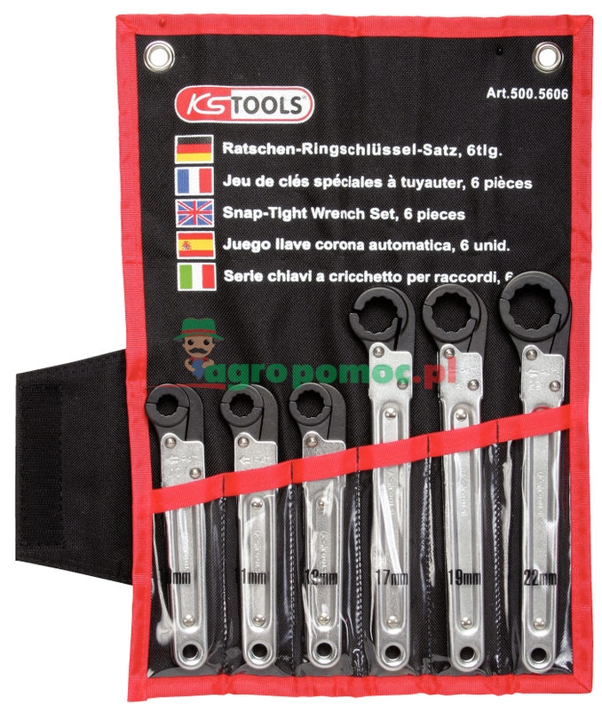 KS Tools CLASSIC ratchet ring spanner set, 6pcs | zdjęcie nr 1