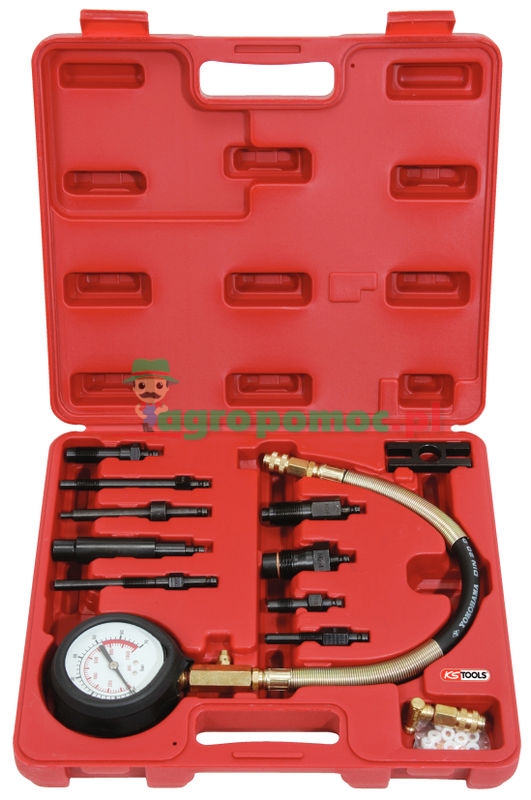 KS Tools Compression tester set, diesel, 13pcs | zdjęcie nr 1