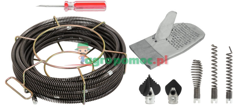 KS Tools Drain cleaner spring set, 13pcs, Ø16mm | zdjęcie nr 1