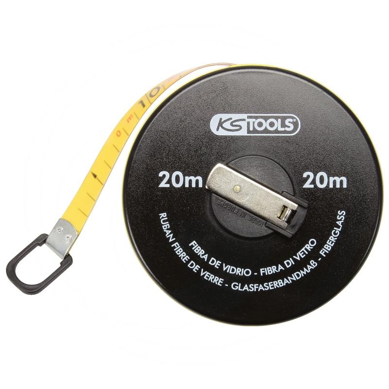 KS Tools Enclosed glassfibre tape measure, 10m | zdjęcie nr 1