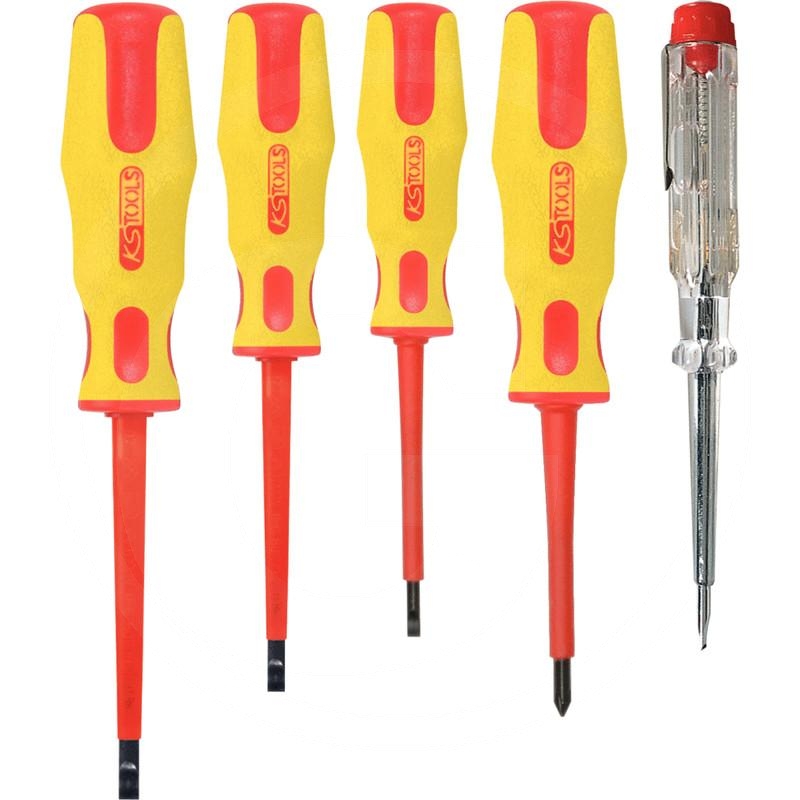 KS Tools ERGO TORQUE ® VDE screwdriver set, 5 pcs., Philips + slot | zdjęcie nr 1
