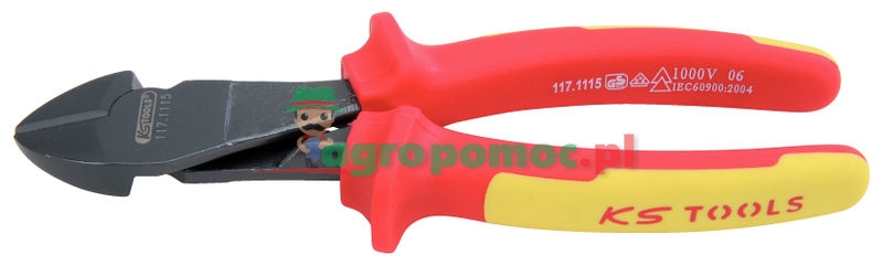KS Tools ERGO VDE diagonal side cutter, 200mm | zdjęcie nr 1