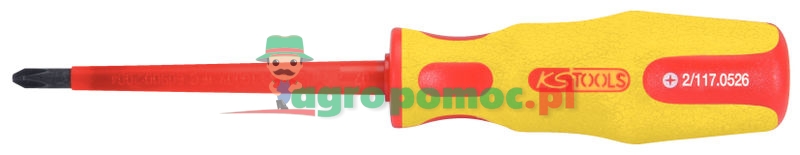 KS Tools ERGO VDE PHILLIPS® screwdriver, PH2 | zdjęcie nr 1
