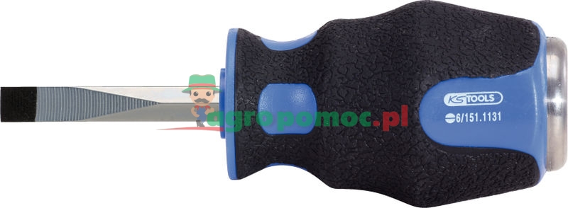 KS Tools ERGOmax stubby screwdriver, slot, 6mm | zdjęcie nr 1