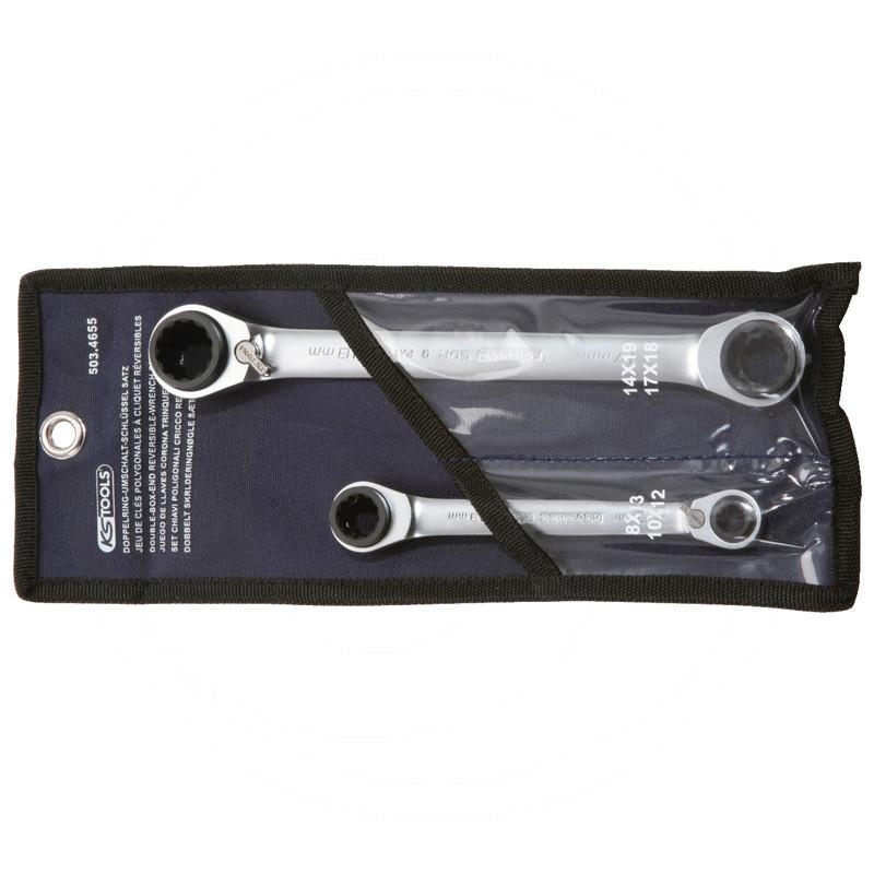 KS Tools GEAR+ 4in1 spanner set, 2pcs, 8-19mm | zdjęcie nr 1