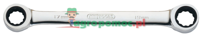 KS Tools GEAR+ dbl ring ratchet spanner, 12x13mm | zdjęcie nr 1