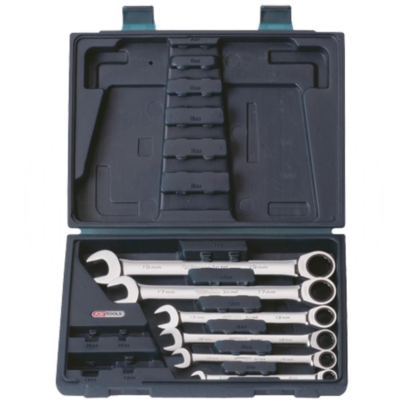 KS Tools GEARplus® combination ratchet spanner set, 6 pcs., 8-19 mm | zdjęcie nr 1